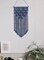 Handmade Cotton Macrame Wall Hanging Navy Boho Wall Decor for Home, Bedroom, Living Room, or Office